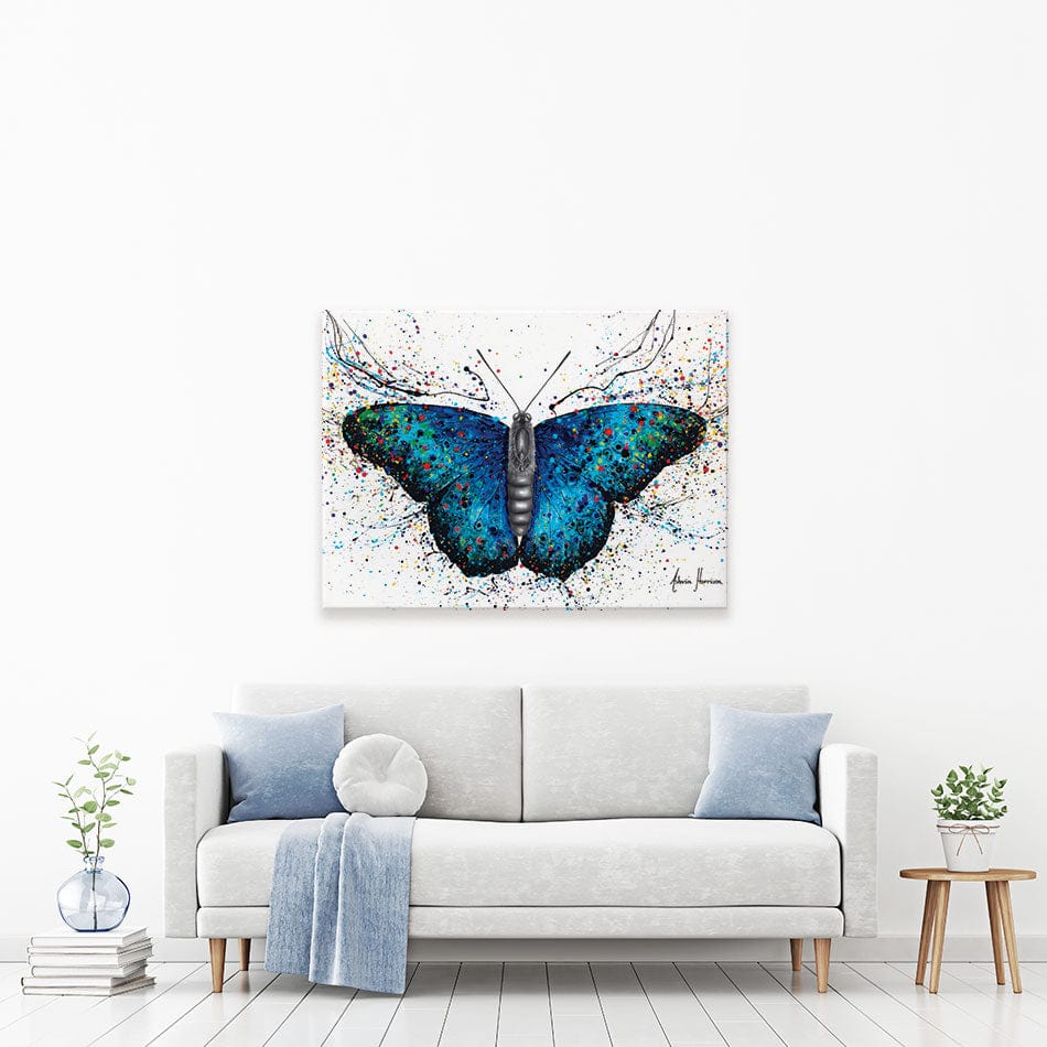 Sparkling City Butterfly Canvas Print wall art product Ashvin Harrison