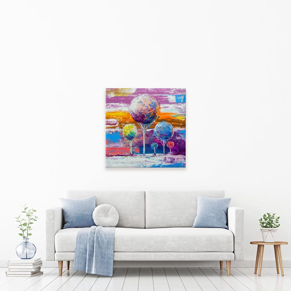 Square Trees Canvas Print wall art product S-BELOV / Shutterstock