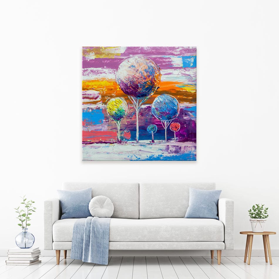 Square Trees Canvas Print wall art product S-BELOV / Shutterstock