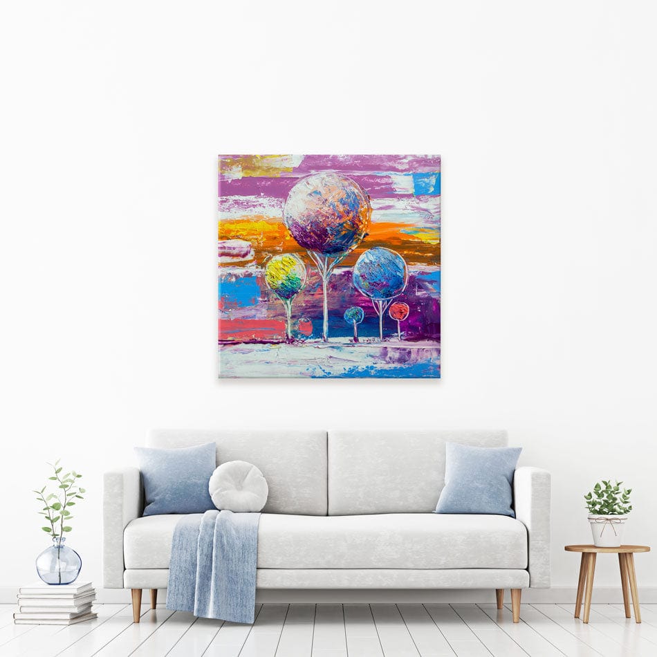 Square Trees Canvas Print wall art product S-BELOV / Shutterstock