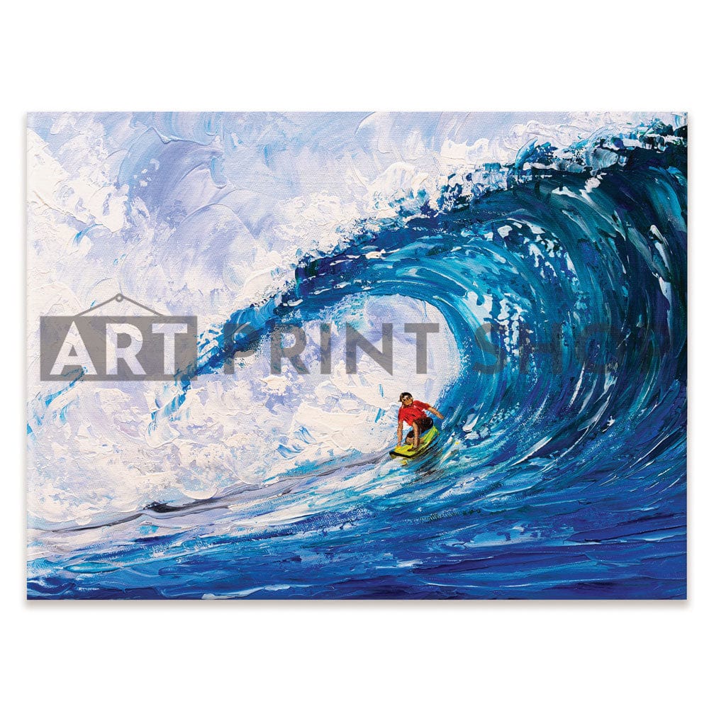Surfing The Big Wave Canvas Print wall art product CYC / Shutterstock