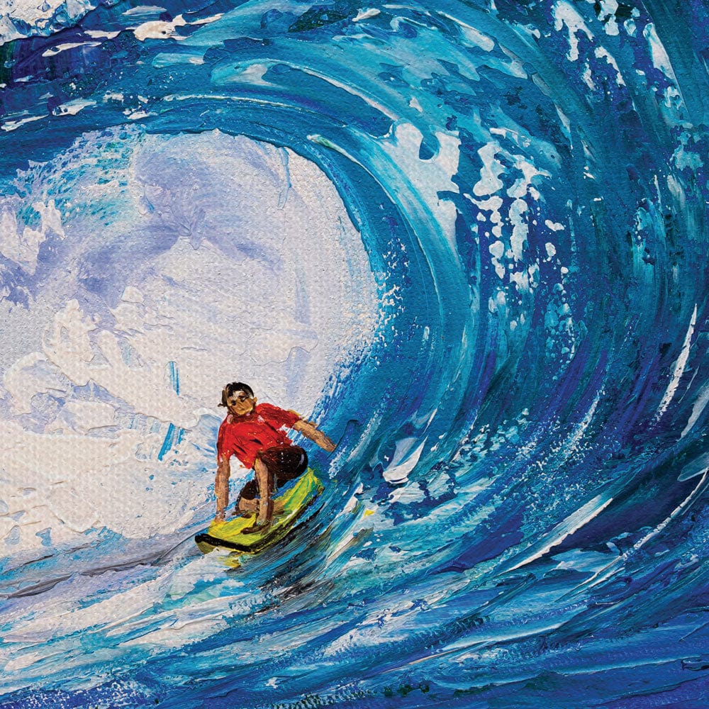 Surfing The Big Wave Canvas Print wall art product CYC / Shutterstock
