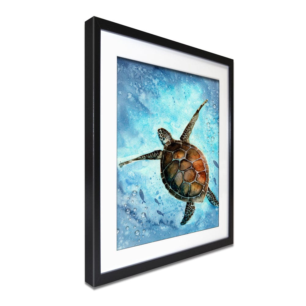 Swimming Turtle Framed Art Print wall art product Tarasova Mariya / Shutterstock