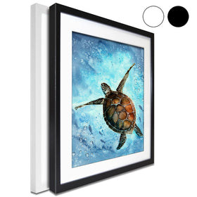 Swimming Turtle Framed Art Print wall art product Tarasova Mariya / Shutterstock