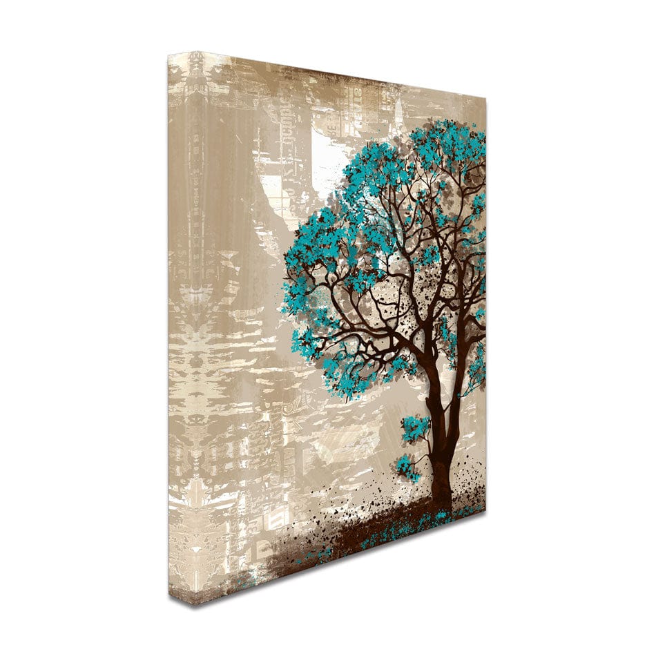Teal Tree Canvas Print wall art product taif ahmed / Shutterstock
