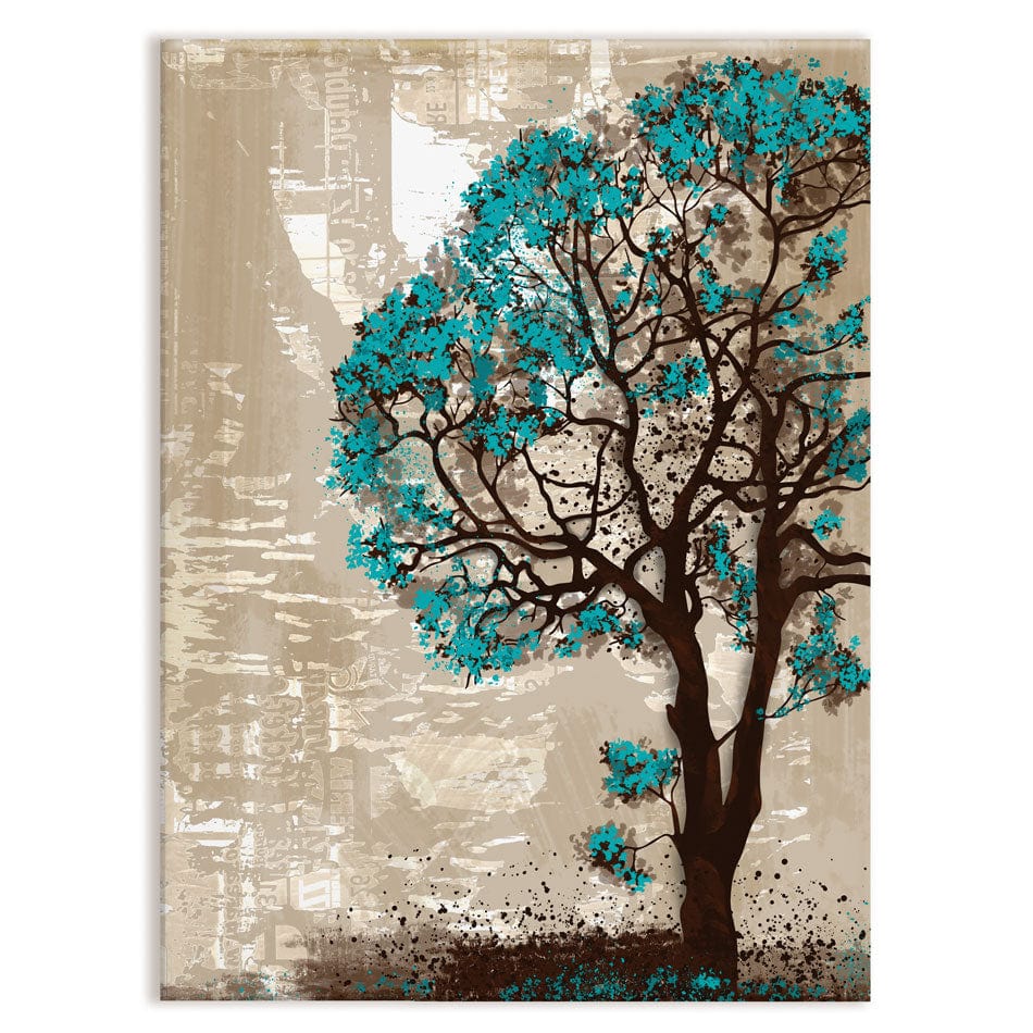 Teal Tree Canvas Print wall art product taif ahmed / Shutterstock