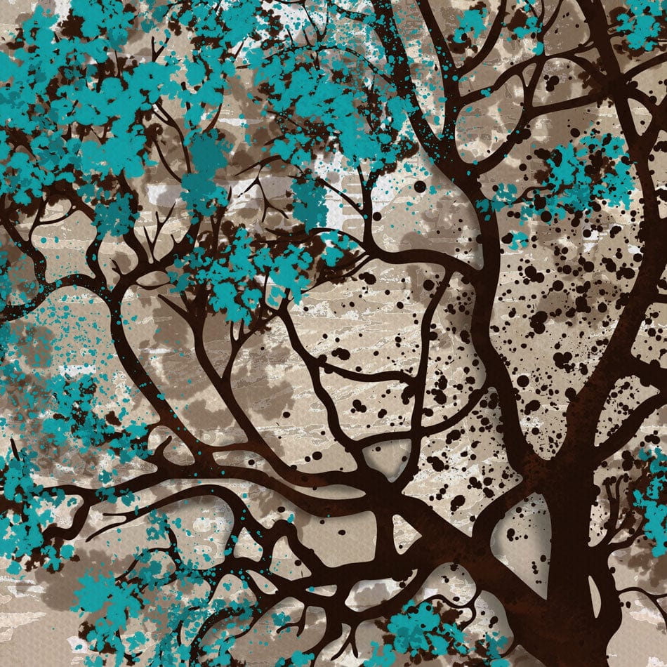 Teal Tree Canvas Print wall art product taif ahmed / Shutterstock