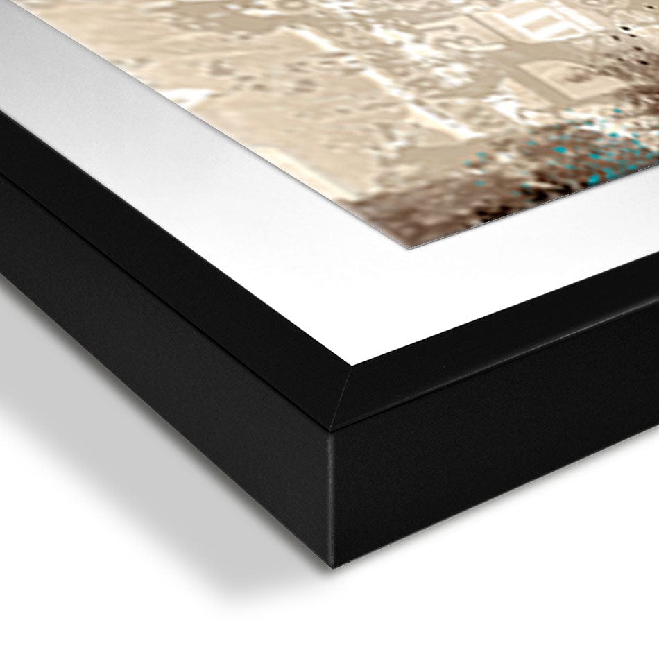 Teal Tree Framed Art Print wall art product taif ahmed / Shutterstock