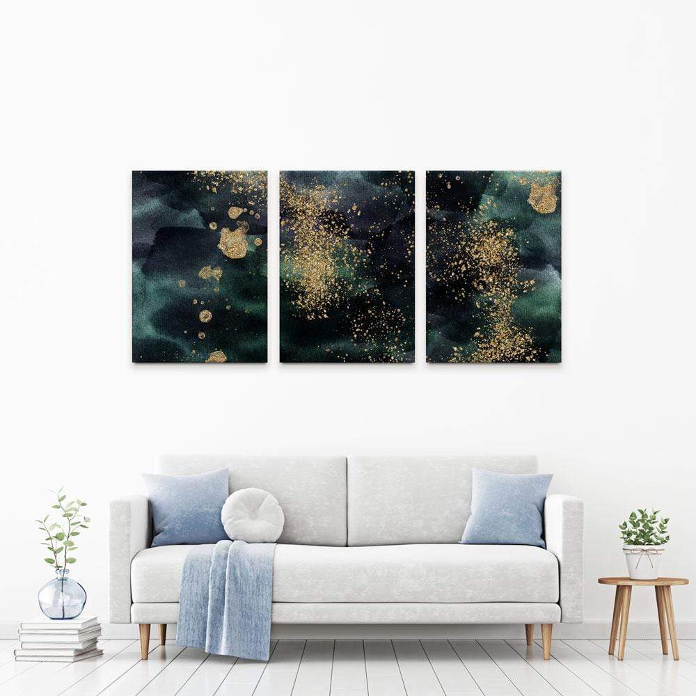 Textured Emerald Trio Canvas Print wall art product VerisStudio / Shutterstock