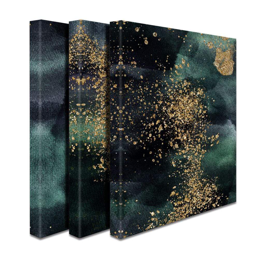 Textured Emerald Trio Canvas Print wall art product VerisStudio / Shutterstock