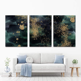 Textured Emerald Trio Canvas Print wall art product VerisStudio / Shutterstock