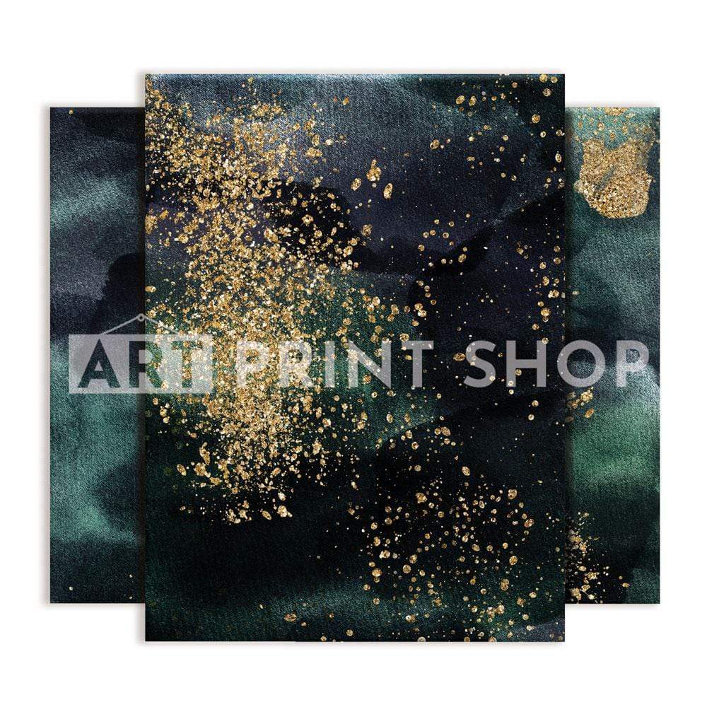 Textured Emerald Trio Canvas Print wall art product VerisStudio / Shutterstock