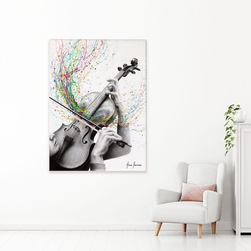 The Violin Solo Canvas Print wall art product Ashvin Harrison