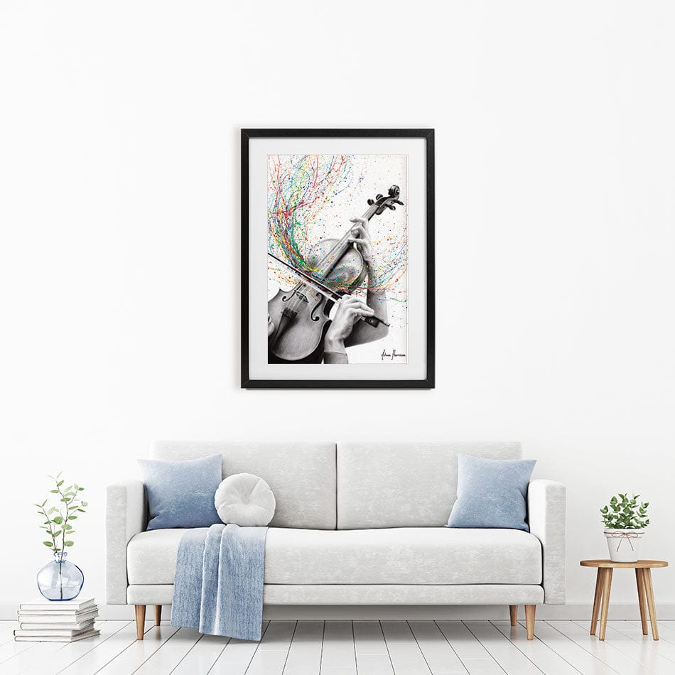 The Violin Solo Framed Art Print wall art product Ashvin Harrison