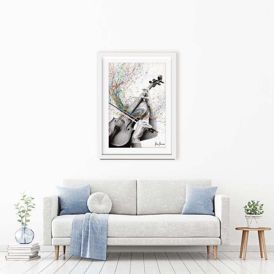 The Violin Solo Framed Art Print wall art product Ashvin Harrison