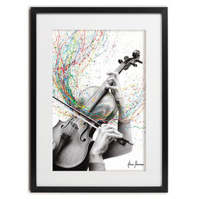 The Violin Solo Framed Art Print wall art product Ashvin Harrison