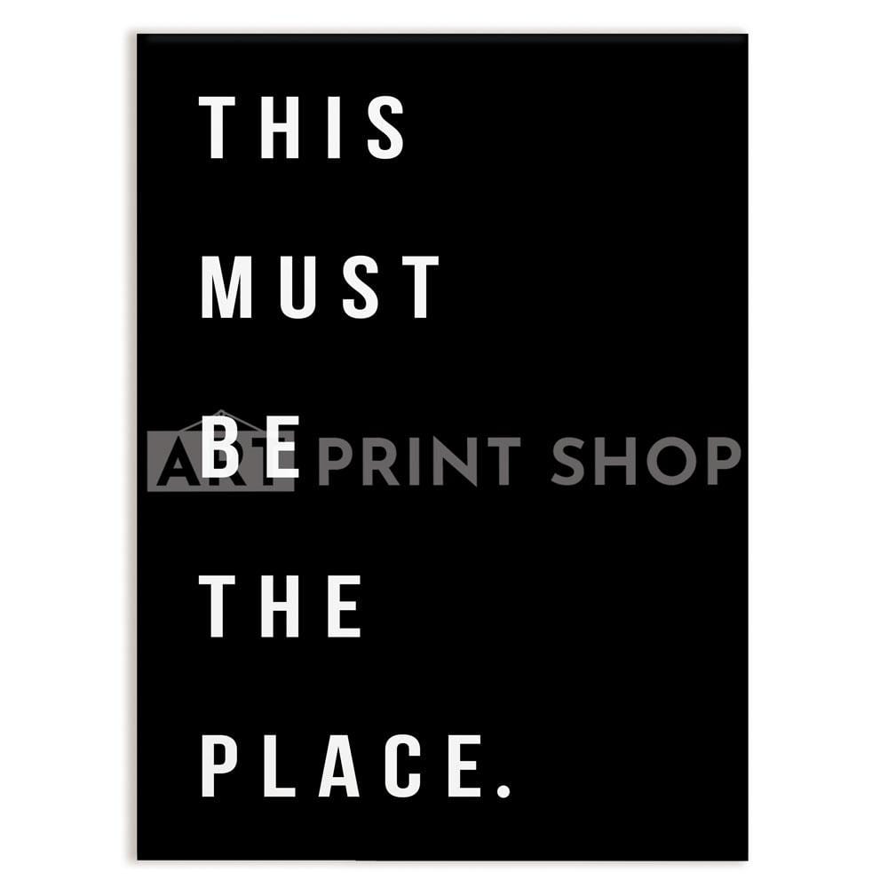 This Must Be The Place Canvas Print wall art product K Lyon / Independent
