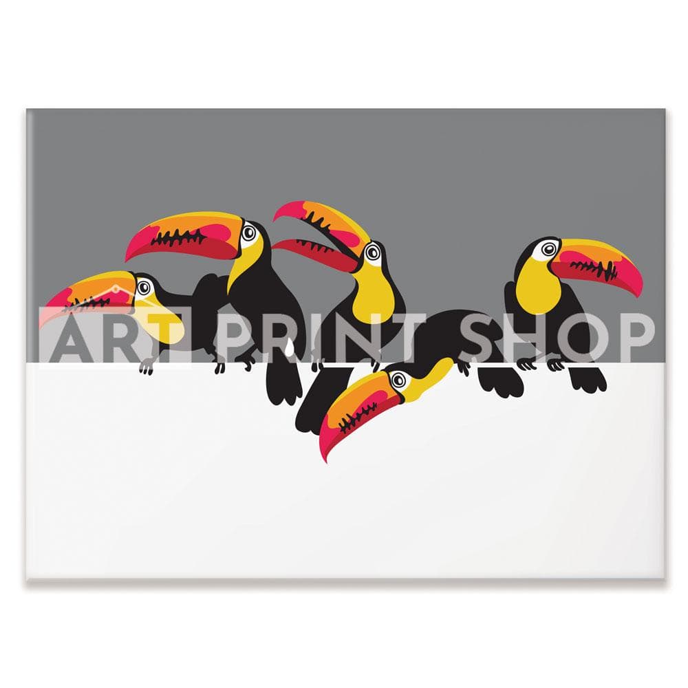 Toucan Party Canvas Print wall art product Afishka / Shutterstock