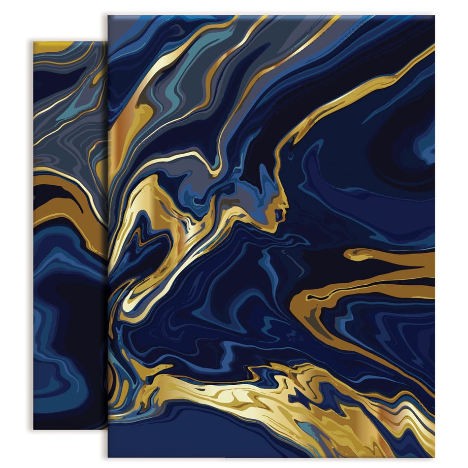 Vibrant Navy Marble Duo Canvas Print wall art product vectortwins / Shutterstock