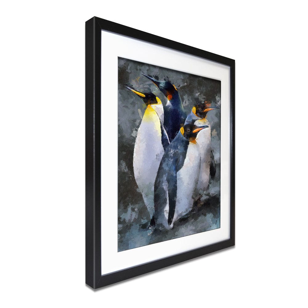 Waddle Of Penguins Framed Art Print wall art product Mohammadreza Zeidabadi / Shutterstock