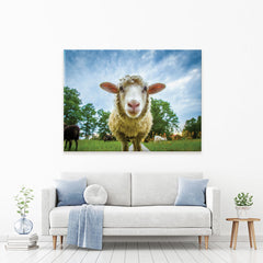 Watching Ewe Canvas Print