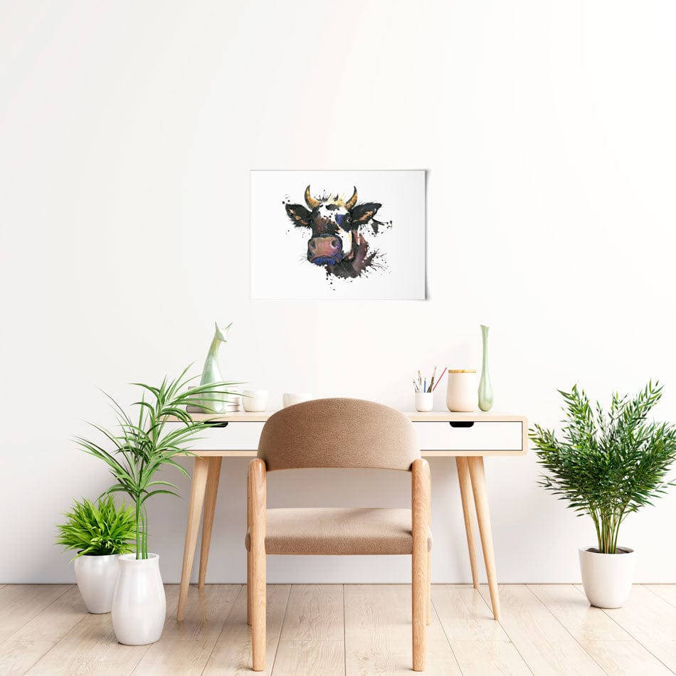 Watercolour Cow Art Print wall art product Faenkova Elena / Shutterstock