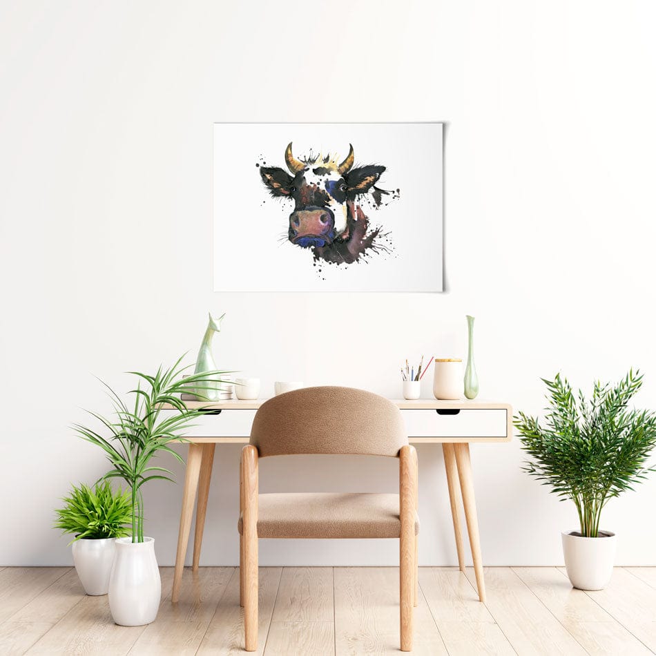 Watercolour Cow Art Print wall art product Faenkova Elena / Shutterstock