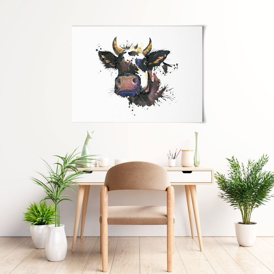Watercolour Cow Art Print wall art product Faenkova Elena / Shutterstock