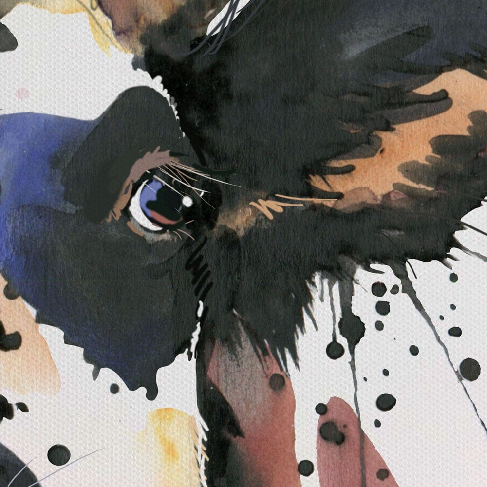 Watercolour Cow Square Canvas Print wall art product Faenkova Elena / Shutterstock