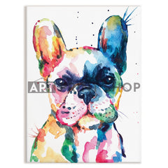 Watercolour Frenchie Canvas Print