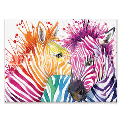 Watercolour Zebra Canvas Print