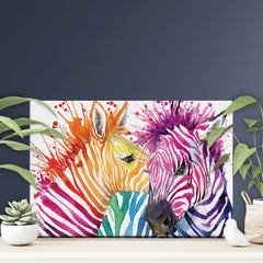 Watercolour Zebra Canvas Print