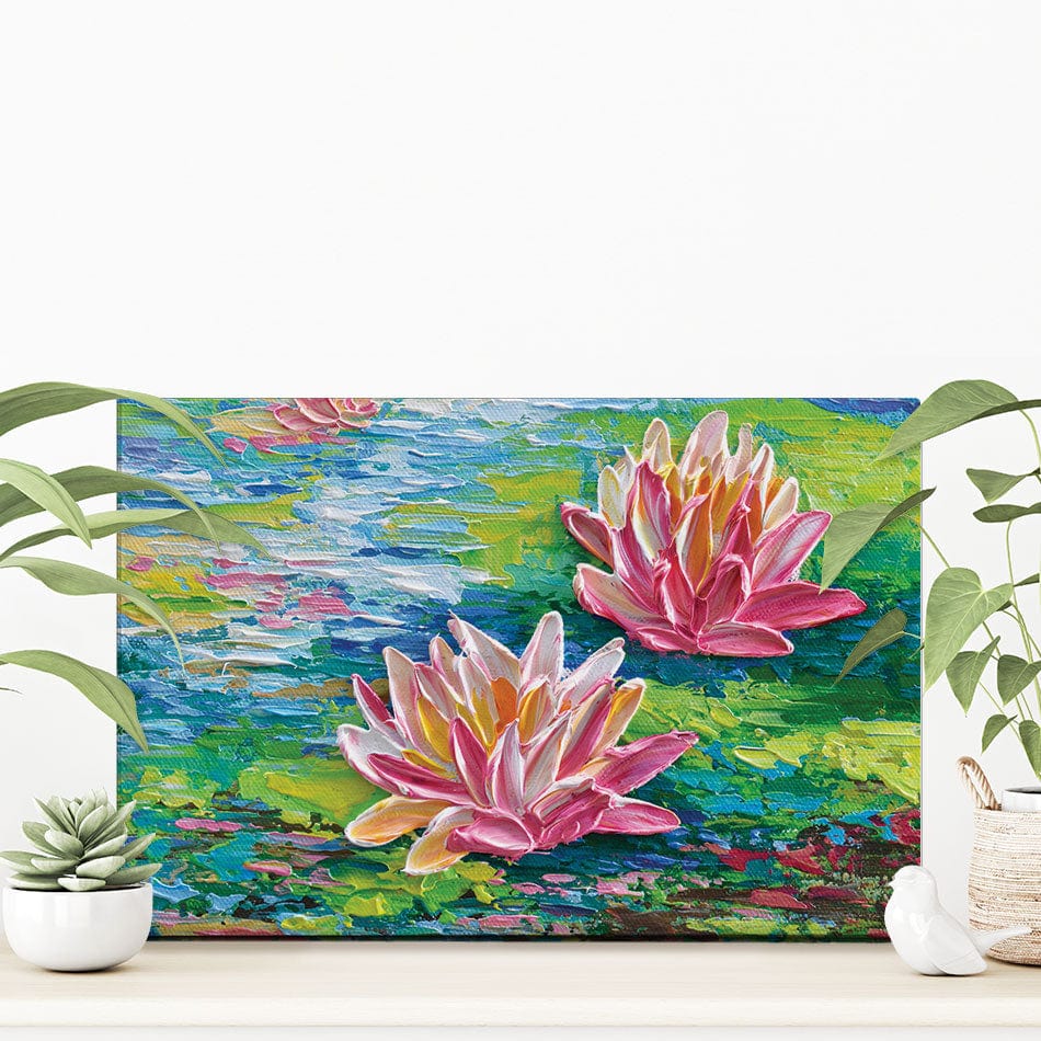 Waterlillies Pond Canvas Print wall art product Olga Tkachyk
