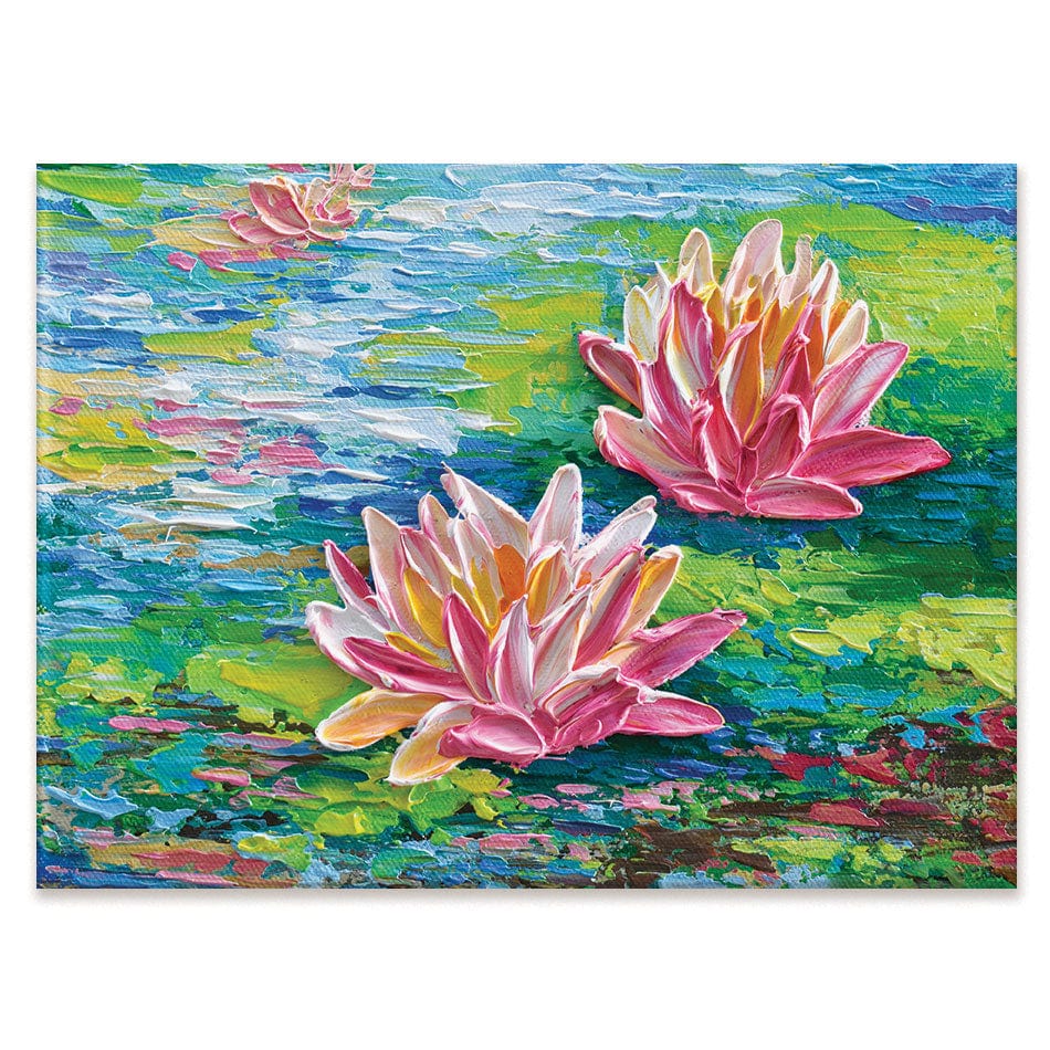 Waterlillies Pond Canvas Print wall art product Olga Tkachyk