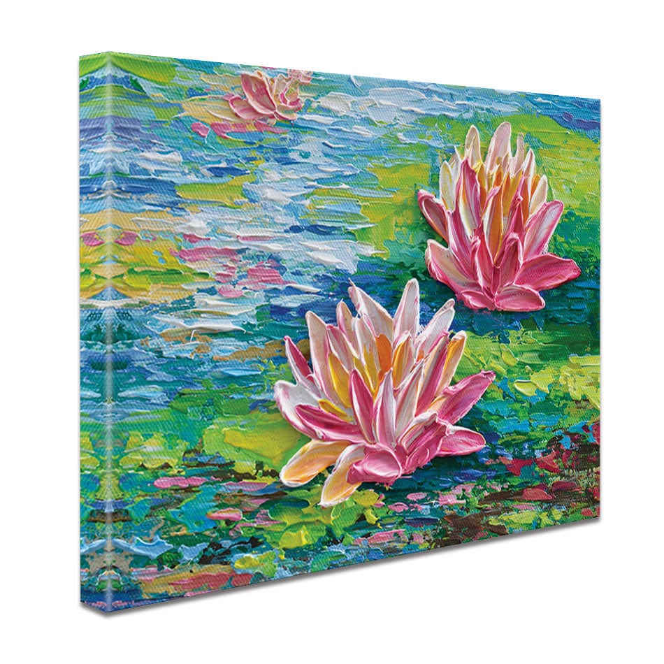 Waterlillies Pond Canvas Print wall art product Olga Tkachyk