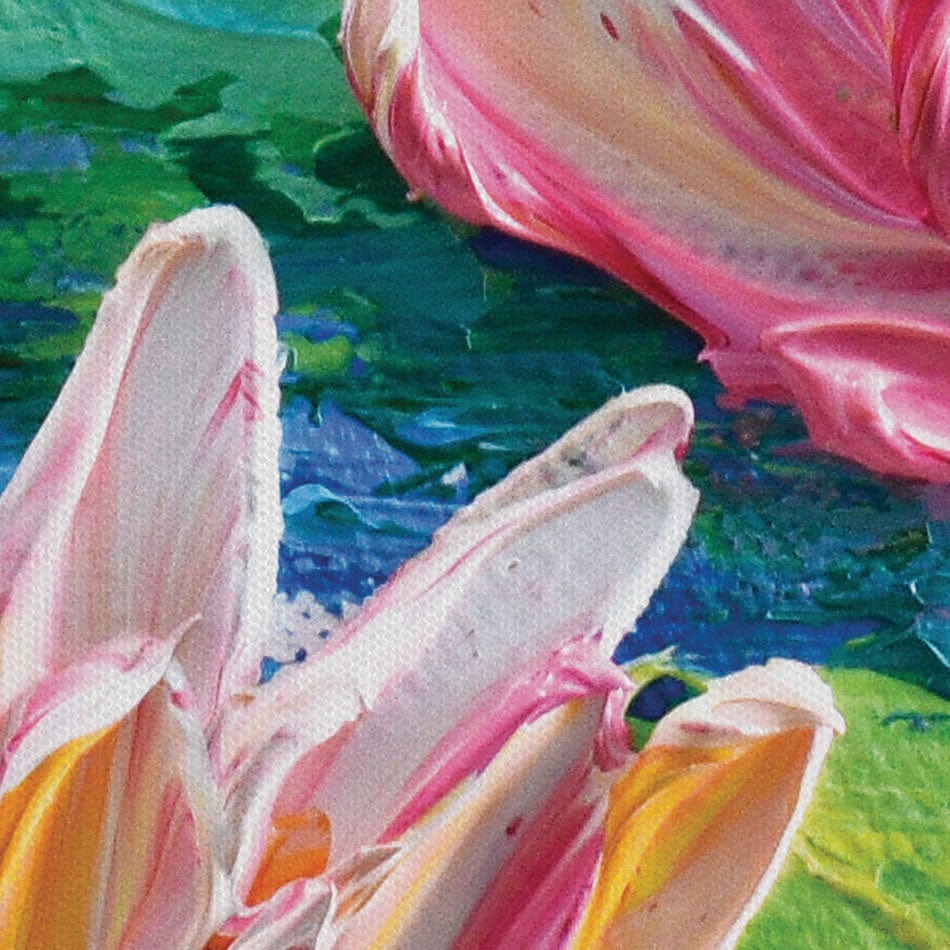 Waterlillies Pond Canvas Print wall art product Olga Tkachyk