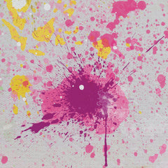 World Map Paint Splash Canvas Print